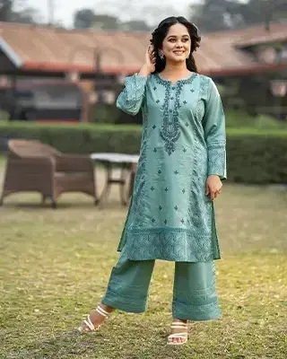 Ladies Two Piece Set– Premium Cotton Tencel Matching Outfit