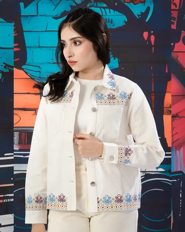 Women's Boho Embroidered Jacket- LWJ-709