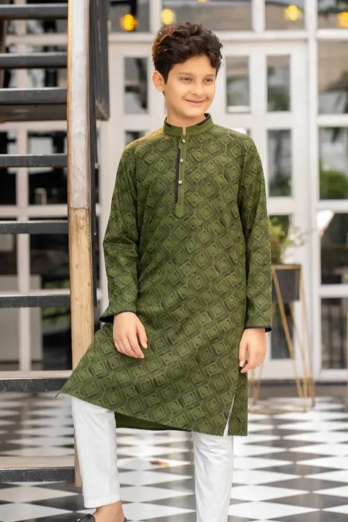 Olive Harmony Baby Boys Panjabi-EEW-FC– 1702B